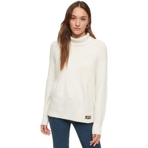 Superdry Essential Rib Sweater Beige,Wit 2XS Vrouw