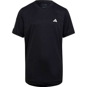 Adidas Clu3 Stripes Short Sleeve T-shirt Zwart 11-12 Years Jongen