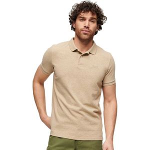 Superdry Classic Pique Short Sleeve Polo Beige M Man