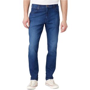 Wrangler River Tapered Fit Jeans Blauw 34 / 30 Man