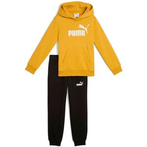 PUMA - Hoodie en Broek Set - Zwart - French Terry - Kindermaat 4-8 Jaar