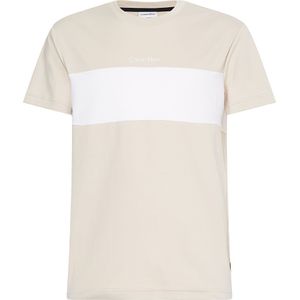 Calvin Klein Color Blocking Logo Short Sleeve T-shirt Groen XL Man
