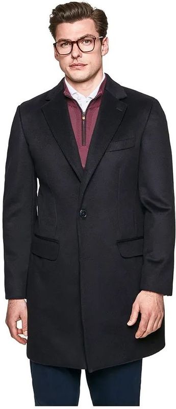 Hackett Plain Wool Cash Jas