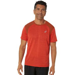 Asics Road Short Sleeve T-shirt Rood XL Man