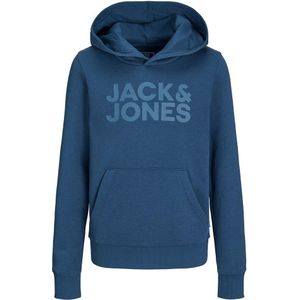 Jack & Jones Corp Logo Hoodie Blauw 10 Years Jongen