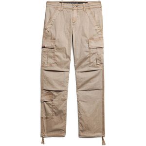 Superdry Low Rise Straight Cargo Cargo Pants Beige 28 Vrouw