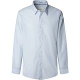 Pepe Jeans - PM3090836 - Blauw Shirt - Casual - Lange Mouwen - Katoen