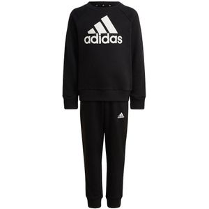 Adidas Essentials Logo French Terry Jogger Set Set Zwart 3-4 Years Meisje