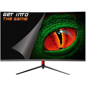Keep Out - XGM27PRO4 - Gaming-monitor - Zwart-Rood - 27 inch - Full HD - 200Hz - Gebogen