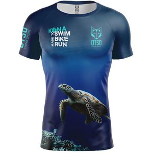Otso Kona Turtles Short Sleeve T-shirt Blauw M Man