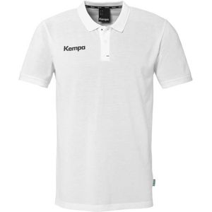 Kempa Prime Short Sleeve Polo Wit 2XL Man