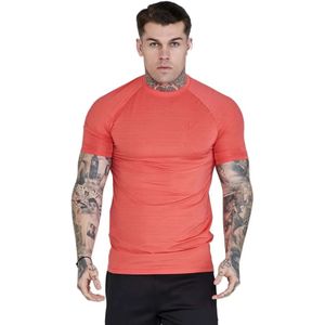 Siksilk Muscle Fit T-shirt Met Korte Mouwen