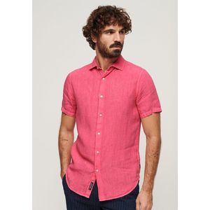 Superdry Studios Casual Linen T-shirt Met Korte Mouwen