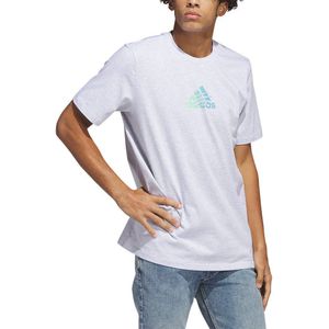 Adidas Power Logo Short Sleeve T-shirt Wit S Man