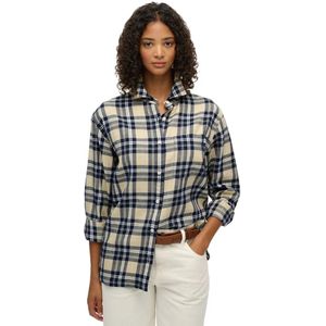Superdry Check Flannel Boyfriend Overhemd Met Lange Mouwen