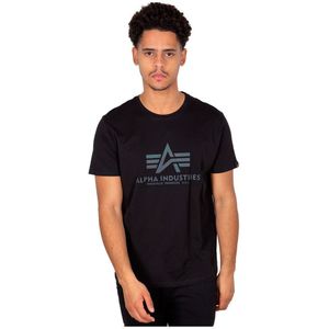 Alpha Industries Basic Rainbow Reflective Short Sleeve T-shirt Zwart 2XL Man