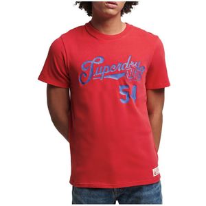 Superdry Vintage Script Style Coll T-shirt Rood S Man