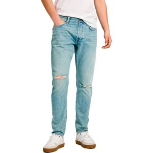 Pepe Jeans - PM207696 - Jeans - Blauw - Tapered - Casual - Biologisch Katoen - Duurzaam
