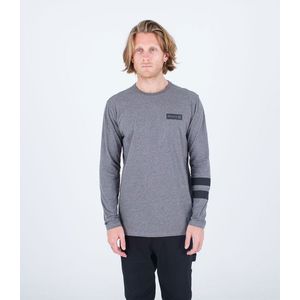 Hurley Oceancare Block Party Long Sleeve T-shirt Grijs S Man