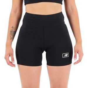 New Balance Essentials Americana Spandex Fitted Sweat Shorts Zwart M Vrouw