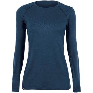 Salewa Pure Logo Alpine Merion Responsive Long Sleeve T-shirt Blauw 2XS Vrouw