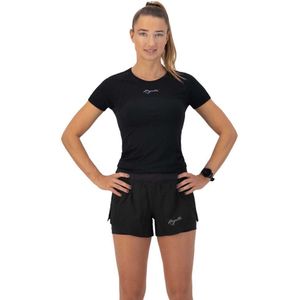Rogelli Essential Short Sleeve T-shirt Zwart XL Vrouw