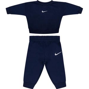 Nike - NKN Essential Fleece Crew Set - Joggingpak - Midnight Navy - 2-delig