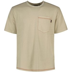 Superdry Contrast Stitch Pocket Short Sleeve T-shirt Beige XL Man