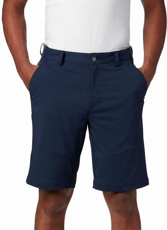 Columbia - Tech Trail Korte Broek - Grijs - 96% Polyester, 4% Elastaan