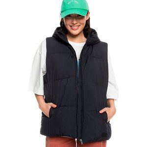 Roxy - Gevoerde Hoodie - Dames - Waterafstotend Polyester - Lange Pasvorm