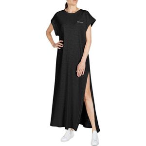 Replay W9691z.000.23114p Short Sleeve Long Dress Zwart XL Vrouw