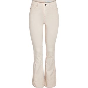 Noisy May Sallie Flare Fit High Waist Jeans Beige 25 / 32 Vrouw