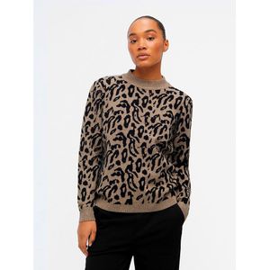 Object Ray Aop Sweater Bruin XL Vrouw