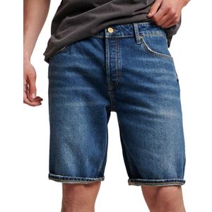Superdry Vintage Straight Shorts Blauw 36 Man