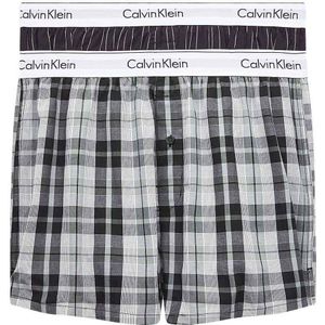 Calvin Klein Underwear Slim Boxer 2 Units Grijs XL Man