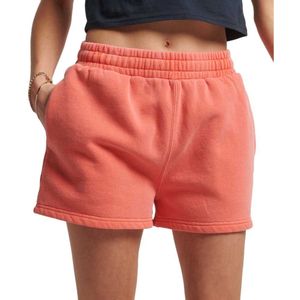 Superdry Vintage Wash Sweat Shorts Rood M Vrouw