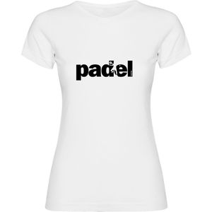 Kruskis Word Padel Short Sleeve T-shirt Wit M Vrouw