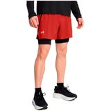 Ua Launch 5'' 2-In-1 Shorts-Bordeaux Size : SM