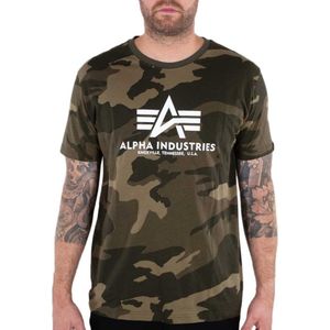 Alpha Industries Basic Camo Short Sleeve T-shirt Groen M Man