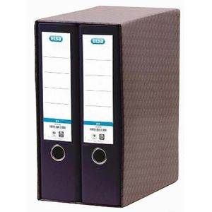 Elba Module 2 Din A4 Lever Arch Files With 2 Rings 80 Mm Spine Transparant