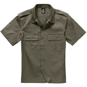 Brandit Us Short Sleeve Shirt Groen 3XL Man