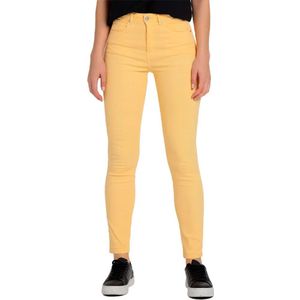Victorio & Lucchino, V&Lvoor vrouwen. 3052715 Medium Boxbroek - Hoge Taille Skinny wit (26), Casual, Katoen