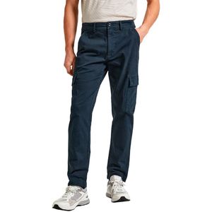 Pepe Jeans Slim Fit Cargo Pants Blauw 31 Man