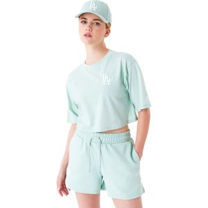 New Era Mlb Le Crop Los Angeles Dodgers T-shirt Met Korte Mouwen