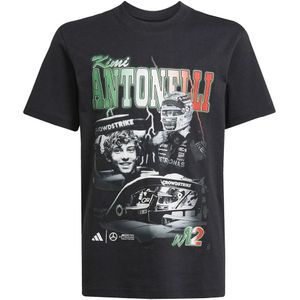 Adidas Mercedes-amg Petronas Formula One Team Kimi Antonelli Graphic T-shirt Met Korte Mouwen