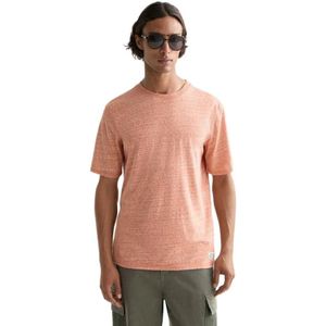 Scotch & Soda Regular Fit Melange T-shirt Met Korte Mouwen