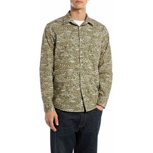 Replay M4148.000.75054 Overhemd Met Lange Mouwen