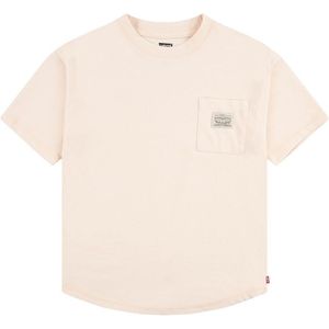 Levi´s ® Kids Curved Hem Pocket Short Sleeve T-shirt Beige 12 Years