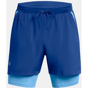 Under Armour Launch 5inch 2-inch-1 Shorts Blauw L Man