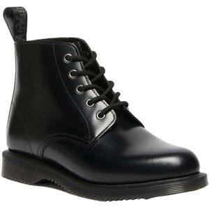 Dr. Martens Emmeline Veterlaarzen - Zwart - Leren - Gegroefde Zool